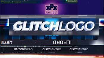 Analog Glitch Logo Intro Reveal-25694829