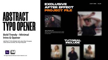 Abstract Typography Opener-26536362