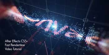 Glowing Tech Particles Logo-20592031