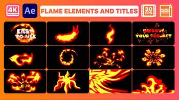 Flame Elements And Titles-31189603