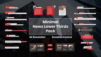 Minimal News Lower Thirds Pack-28006846