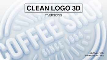 Clean Logo 3D Reveal-28563738