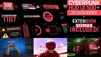 Cyberpunk HUD UI 500-31040533