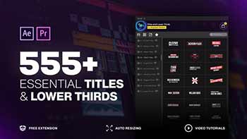 555 Essential Titles and Lower Thirds-31130393
