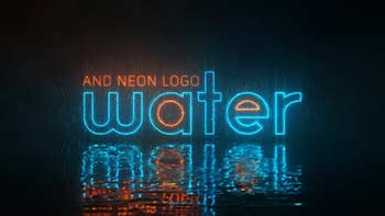 Water and Neon Logo-29819067