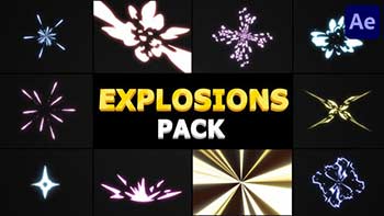 Cartoon Explosions Pack-31474493