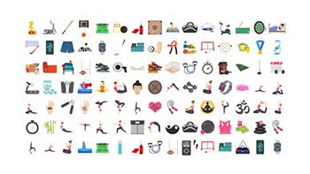 100 Exercise Fitness Icons-32265740