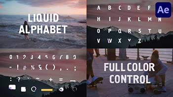 Liquid Alphabet -32271418