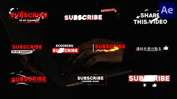 Stylish Subscribe Lower Thirds-32305174