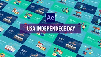 USA Independence Day Animation-32600863
