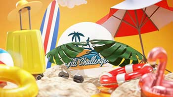 Summer Logo Reveal 3D-32820840