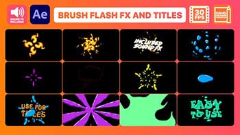 Brush Flash FX Pack And Titles-32899607