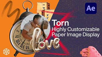 Torn Highly Customizable Paper Image Display-31675517