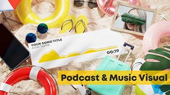 Beach Music and Podcast Visualizer 3D-33026786