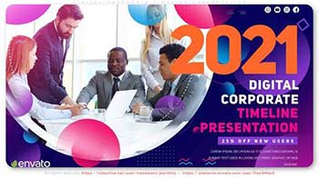 Digital Corporate Timeline Presentation-33174079