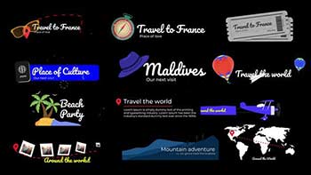 Travel Lower Thirds-33321585