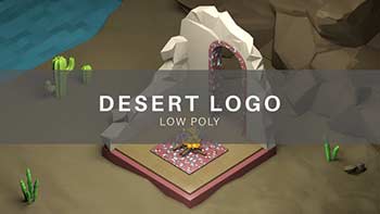 3D Low Poly Desert Logo-31319565