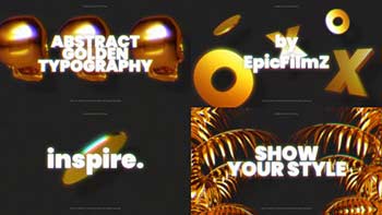 Abstract Golden Typography-33472237