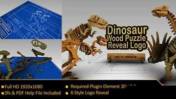 Dinosaurus Wood Puzzle-20945150
