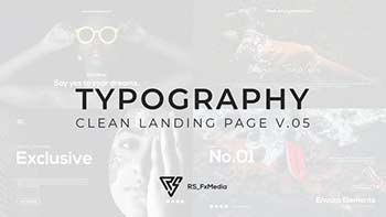 Typography Slide Clean Landing Intro-33854842