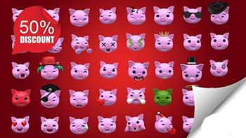 Emoji v2 Pig Animation Kit-23234022