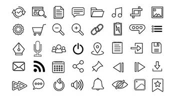 User Interface Line Icons-33993369