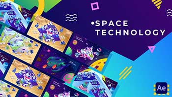 Space Technology Isometric Animation-34038854