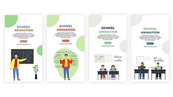 Offline School Animation Instagram Story Template-39142114