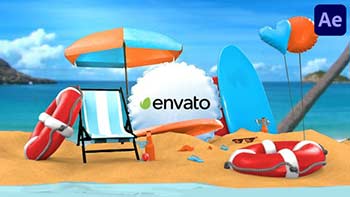 Summer 3D Logo Reveal After Effects-39146053