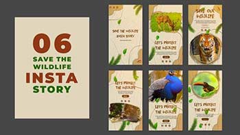 Protect Wildlife Save Earth Instagram Story Template-39146648