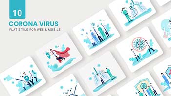 Corona Virus Animations-Flat Concept-39157492