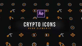 Crypto Neon Icons Resizable-39177894