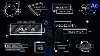 Creative Modern Titles for After Effects-39184601