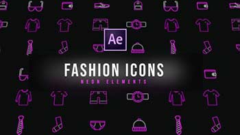 Fashion Neon Icons Resizable-39185110