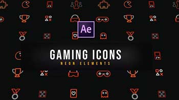 Gaming Neon Icons Resizable-39185130