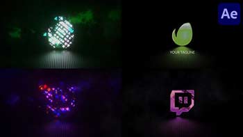 Square Glitch Logo for After Effects-39206776