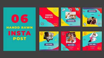 Colorful Hand Drawn Instagram Social Media Post-39215444