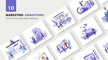 Business Marketing Animations-Flat Concept-39216768