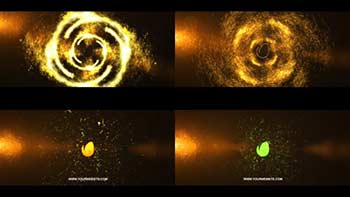 Glowing Particles Logo Reveal 20 Golden Particles 05-17891077