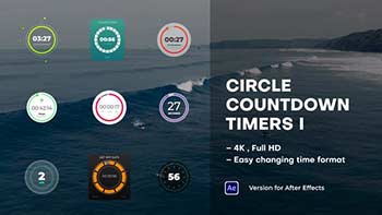 Circle Countdown Timers I-39054626