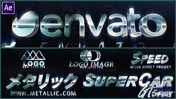 Metallic Chrome Logo Intro-39191336