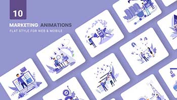 Digital Marketing Animations-Flat Concept-39242084