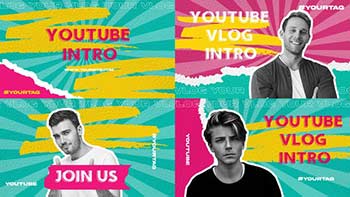 Colorful Background Brush Youtube Intro-39354995