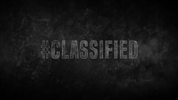 Crime Title Sequence Credits-Classified Detective-20803530