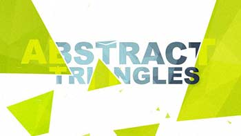 Abstract Triangles Logo Reveal-10055844