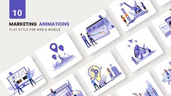 Business Marketing Animations-Flat Concept-39424089