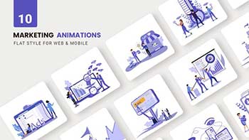 Marketing Animations-Flat Concept-39424101