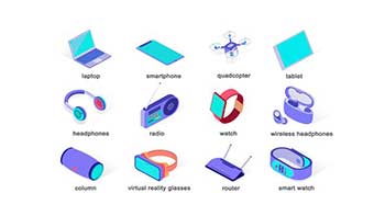 Modern technology-Isometric Icons-39425749