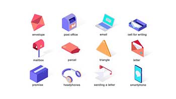 Mail-Isometric Icons-39426258