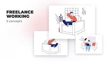 Freelance working-Flat concepts-39472672